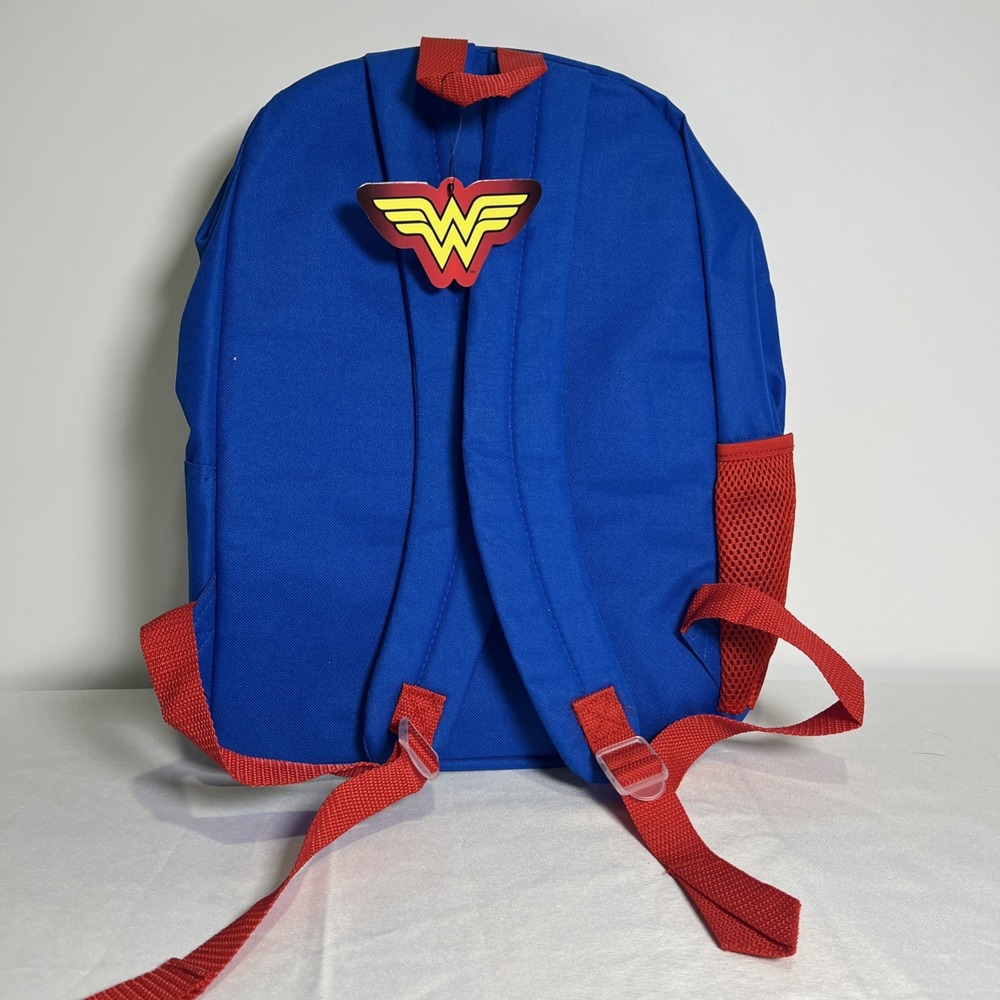 NWT DC Comics: Wonder Woman - "GRL PWR" Stars Backpack with Lunchbox - Bioworld - Picture 7 of 12